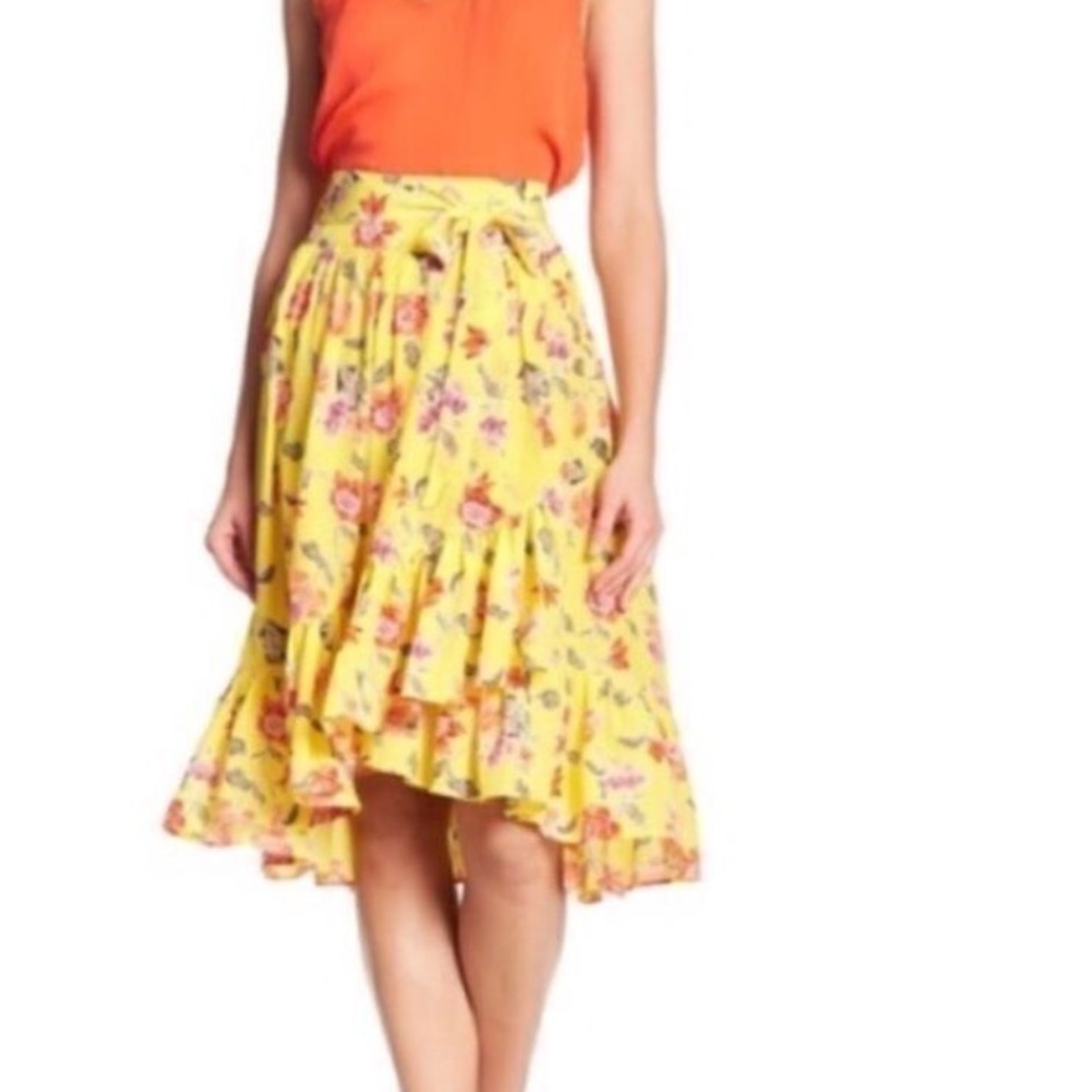 Joie Denisha Ruffled Midi Skirt
